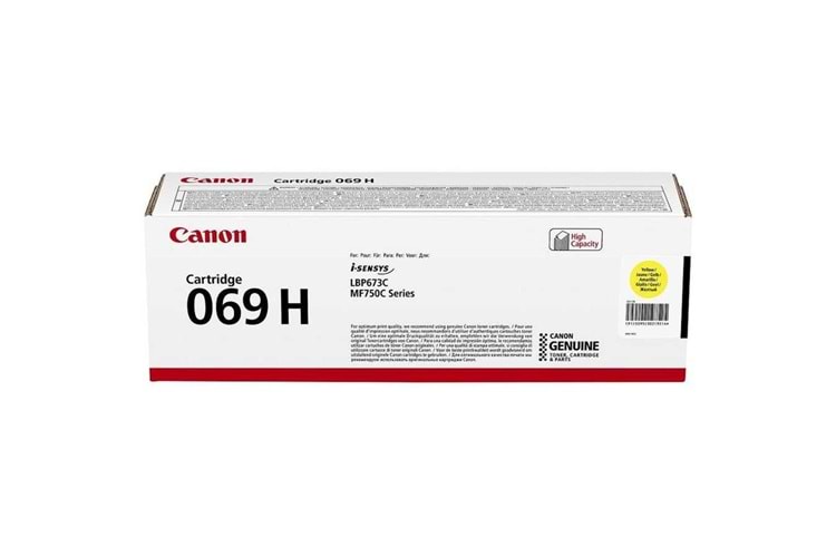 Canon CRG-069H Y Yüksek Kapasiteli Yellow Sarı Toner MF754-752-673