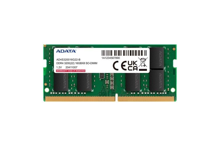 AData 16GB Ddr4 3200MHZ Sodımm AD4S320016G22-SGN Notebook Ram