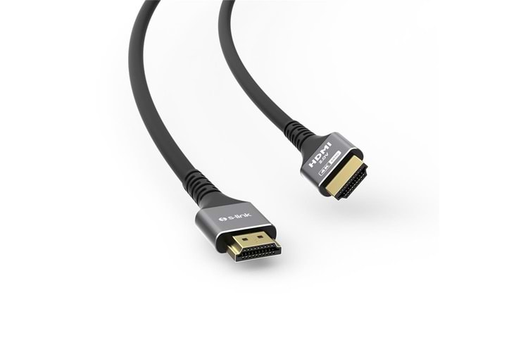 S-link SLX-HD4K015 19+1 HDMI to HDMI 1.5mt Metal v2.0 4K (4096-2160) 60Hz Kablo