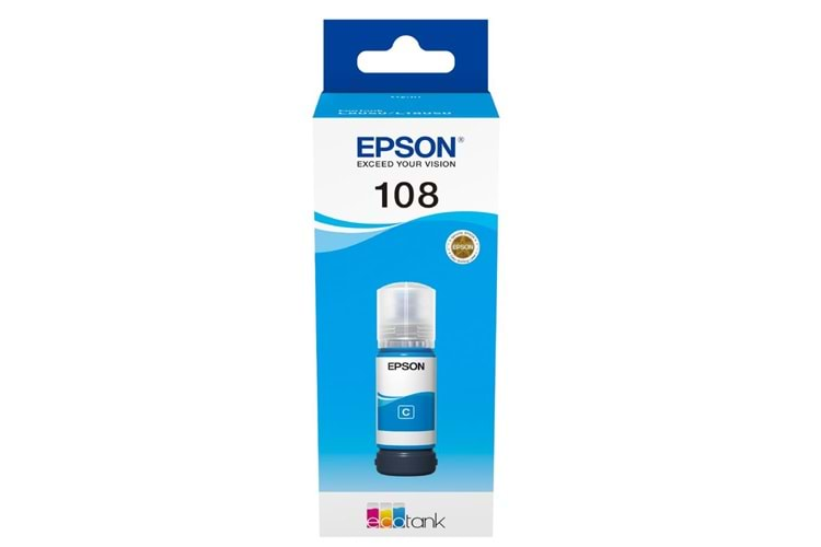 Epson T09C2 108 Cyan Mavi Şişe Mürekkep T09C24A L18050-L8050