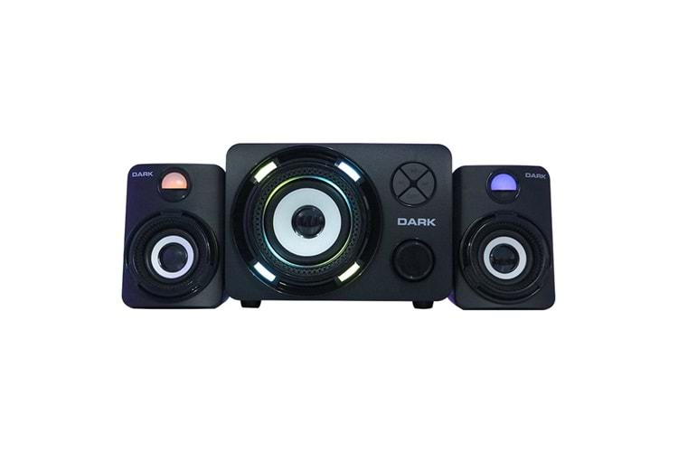 Dark SP-214 Total 11W RMS 7 Farklı Renk Titreşimli LED 2+1 Multimedia Speaker