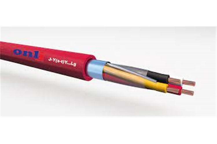 Onli 1x2x0,80mm J-Y(st)Y...Lg CCA 100 metre Yangın Alarm Kablosu
