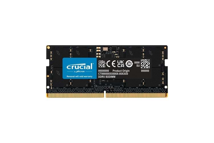 Crucial 32GB Ddr5 4800 Sodımm CL40 CT32G48C40S5 Notebook Ram