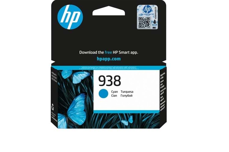 HP 938 Cyan Mavi Kartuş 4S6X5PE