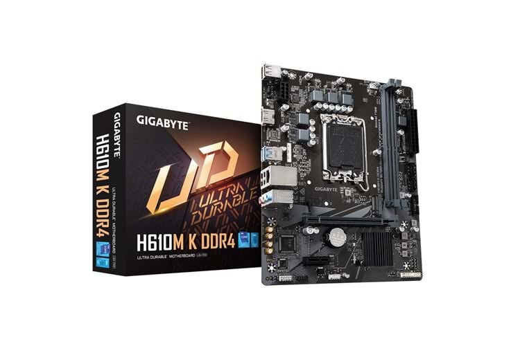 Gigabyte H610M-K-DDR4 Intel H610 Soket 1700 DDR4 3200MHz mATX Gaming (Oyuncu) Anakart
