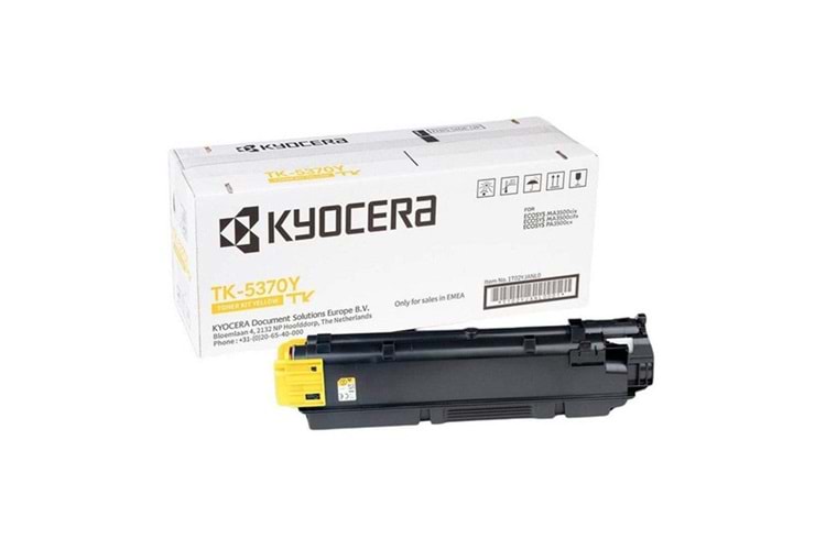 Kyocera TK-5370Y Yellow Sarı Orjinal Fotokopi Toneri Ecosys MA3500cix - MA3500cifx 5.000 Sayfa