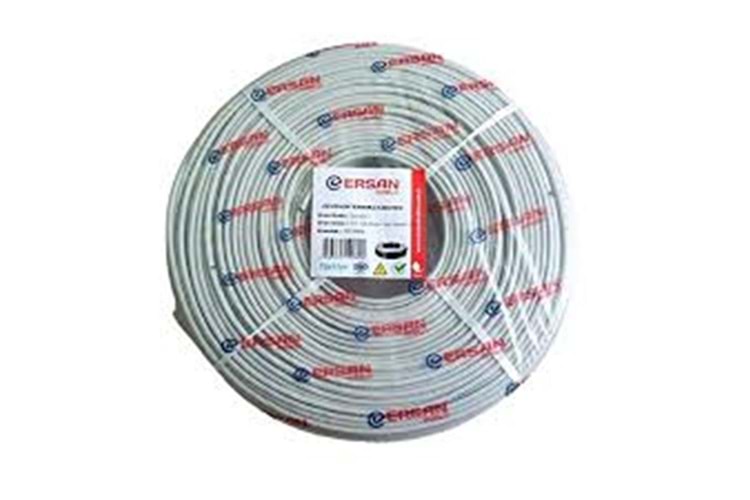 Ersan ER-5001 CU 2+1 1x0,50 mini Coax 2x0,50mm 250 metre CCTV Kamera Kablosu