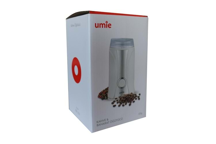 UMIE KB-U51 65G kapasiteli Beyaz 160W Kahve ve Baharat Öğütücü