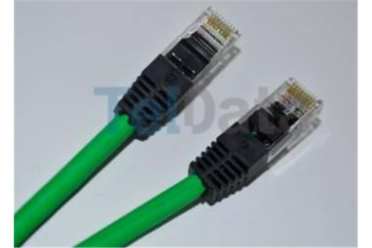 Teldata TLD-100Y Cat6 1MT Yeşil Utp Patch Kablo