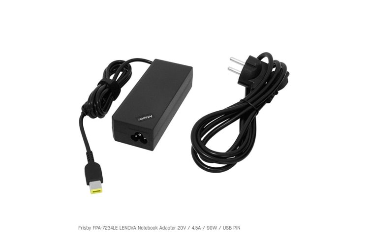 Frisby FPA-7234LE Notebook Adaptör (Lenovo) 20V 4.5A (Uç Boyutu : USB Pin)