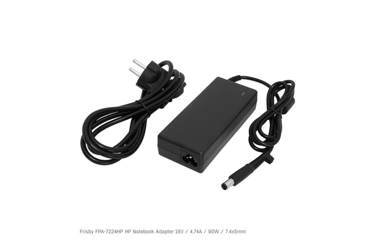 Frisby FPA-7224HP Notebook Adaptör (HP) 19V 4.74A (Uç Boyutu 7.4 x 5.0mm)