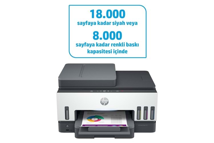 HP 4WF66A Smart Tank 790 Yazıcı-Tarayıcı-Fotokopi-Faks-ADF-Wifi Çok Fonksiyonlu Tanklı Yazıcı