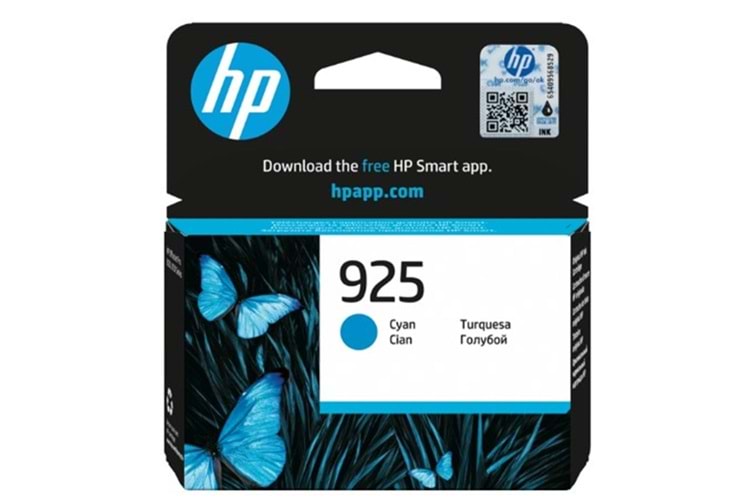 HP 925 Cyan Mavi Kartuş 4K0V6PE