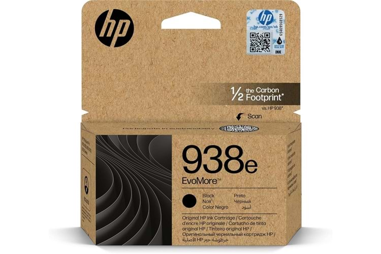 HP 938e Black Siyah Yüksek Kapasite Kartuş 4S6Y2PE