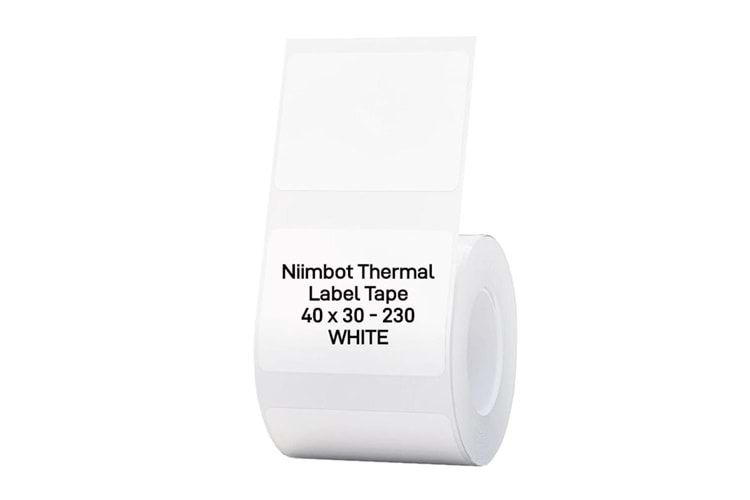 NIIMBOT T40-30-230WHITE Beyaz 40X30MM Termal Etiket