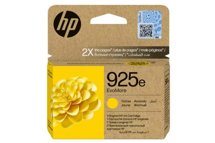 HP 925E Yellow Sarı Kartuş 4K0W2PE