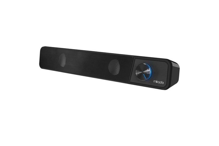 Mikado MD-69S Siyah 3Wx2 Led Işıklı Multimedia Soundbar Speaker