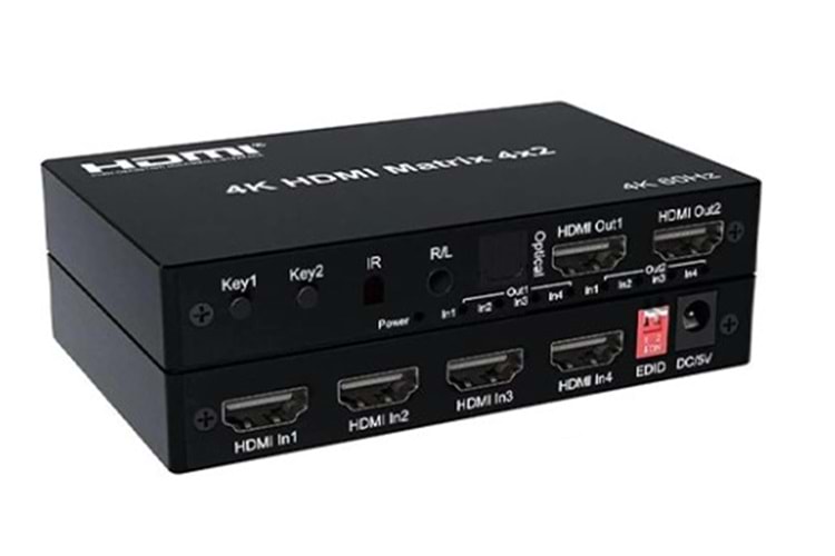 Nova HDMI 4×2 Matrix Switch 4K 60 Hz 