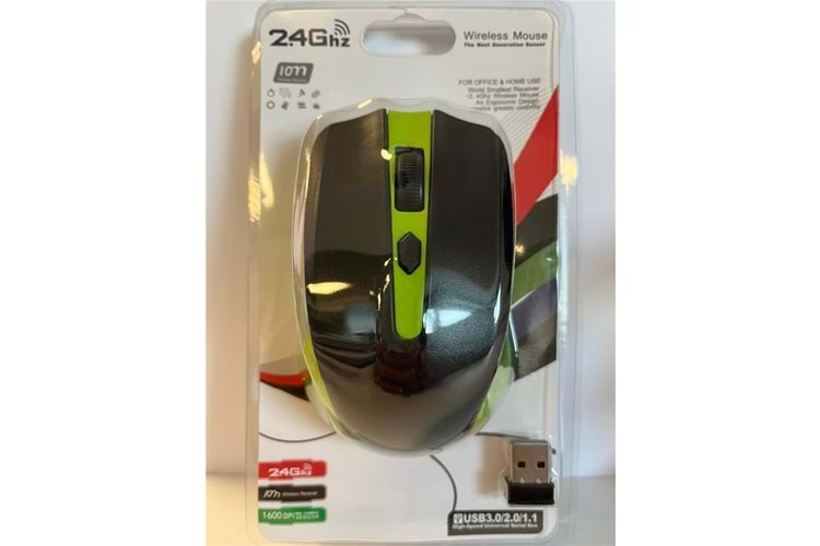 Elba G-211 Yeşil 2.4Ghz Kablosuz Mouse