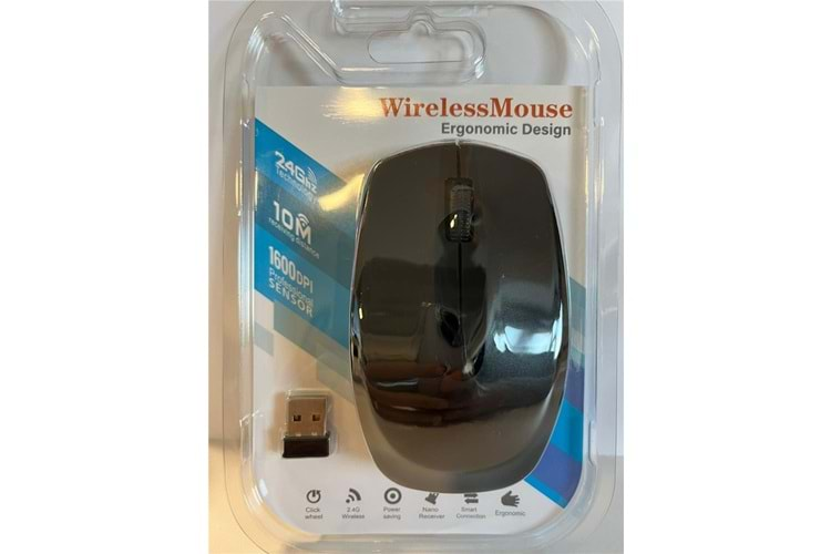 Elba G-229 Siyah 2.4Ghz Kablosuz Mouse