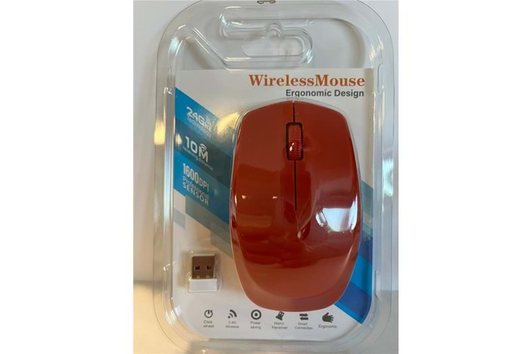 Elba G-229 Kırmızı 2.4Ghz Kablosuz Mouse