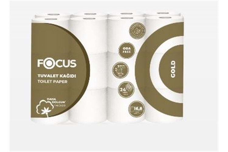 FOCUS 50001821 GOLD TUVALET KAĞIDI 24-3