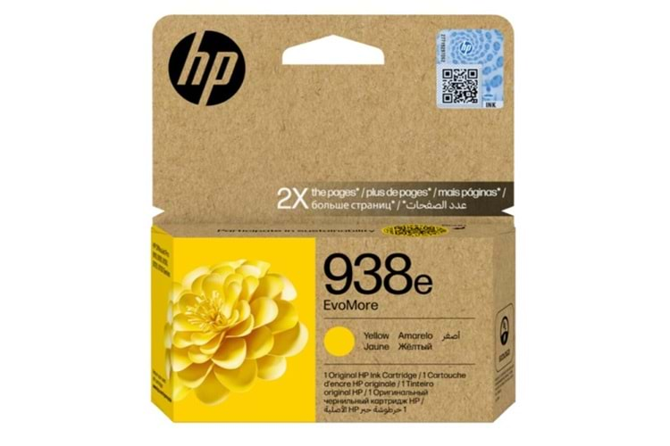 HP 938e Yellow Sarı Yüksek Kapasite Kartuş 4S6Y1PE