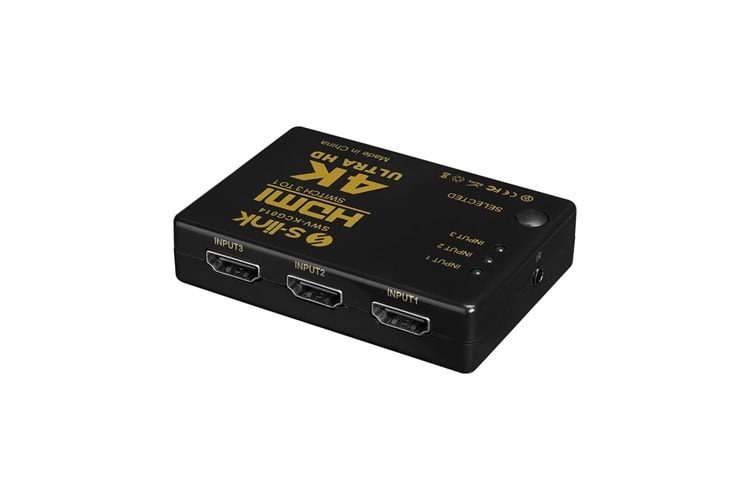 S-link SWV-KCG014 HDMI 3TO1 SWITCH 4K-2K, IR +Adaptör