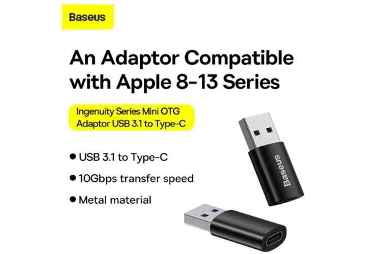 Baseus ZJJQ000101 Ingenuity Type-C to USB 3.1 Dönüştürücü OTG