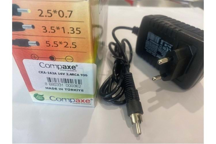 Compaxe CKA-162a 32w 16v 2.5 Rca Tos Adaptör