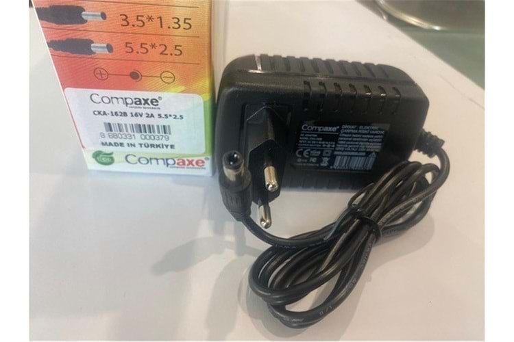 Compaxe CKA-162b 40w 16v 2.5a 5.5-2.5 Adaptör