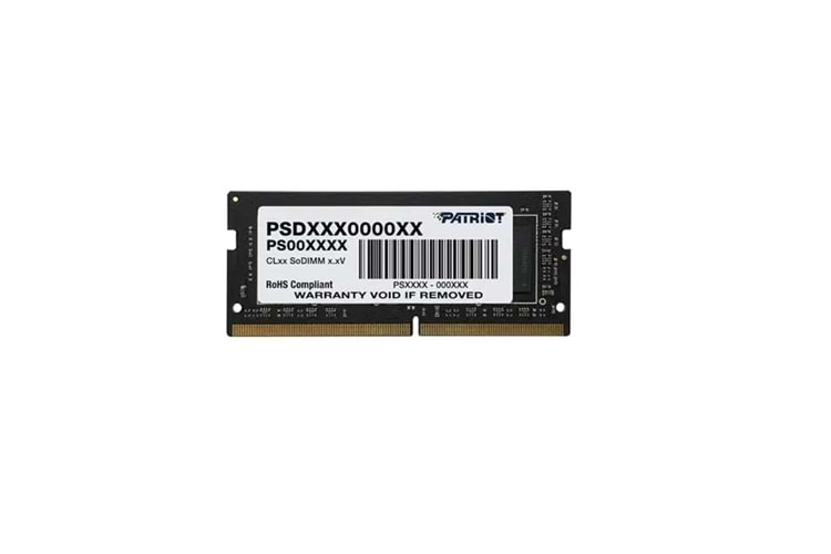 Patriot Signature Line PSD432G32002S 32GB(1x32GB) DDR4 3200MHz CL22 SODIMM Notebook Ram