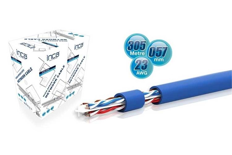 INCA ICAT7-10TG 10mt S-FTP Network Kablo-Gri
