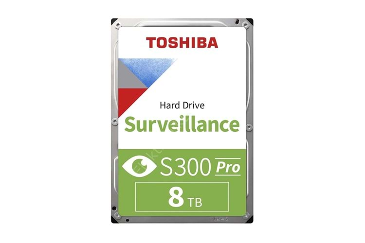 Toshiba 8TB MD10ADA800V S300Pro 7200RPM 512MB SATA3 180TB-Y 7-24 Güvenlik Disk