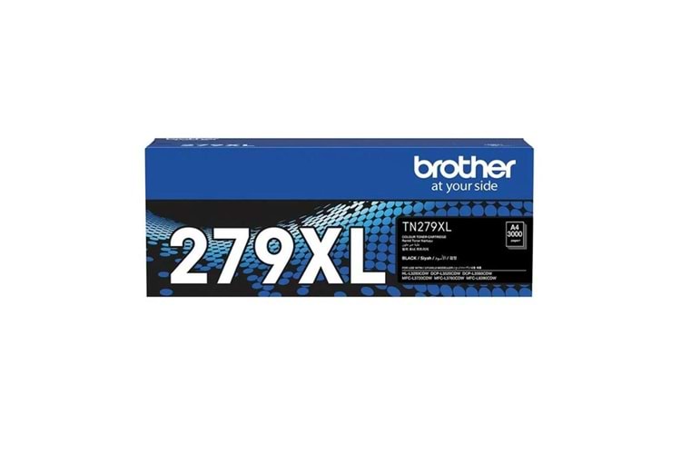 Brother TN-279XLBK Black Siyah Toner HL-L3280CDW DCP-L3520-3560 MFC-L3720-3760-8390 3.000 Sayfa