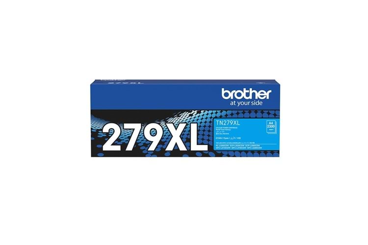 Brother TN-279XLC Cyan Mavi Toner HL-L3280CDW DCP-L3520-3560 MFC-L3720-3760-8390 2.300 Sayfa