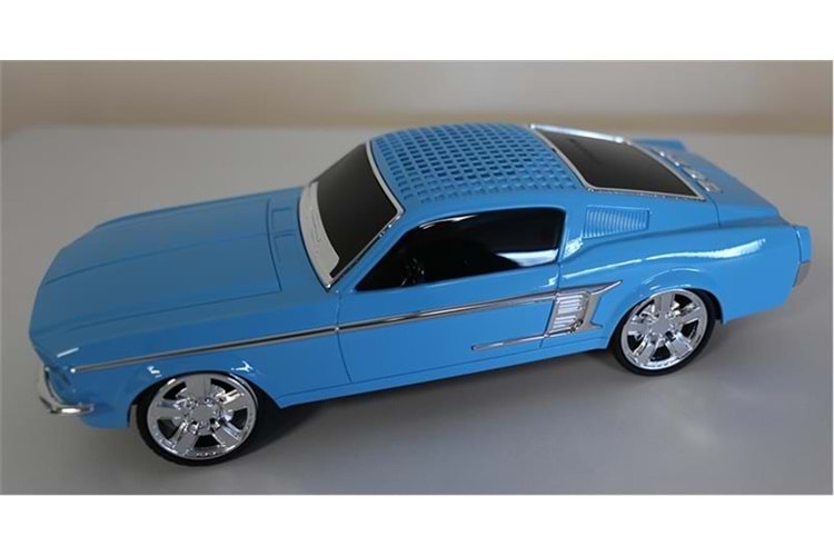 EVERTON RT-1951 Mavi (Blue) Arabalı Bluetooth Fm-Usb-Tf-Aux Şarjlı Nostaljik Radyo