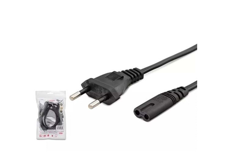 HADRON HDX5566 TEYP POWER KABLO 42PIN 1MM UZUN SOKET AMBALAJLI 1.5M SİYAH