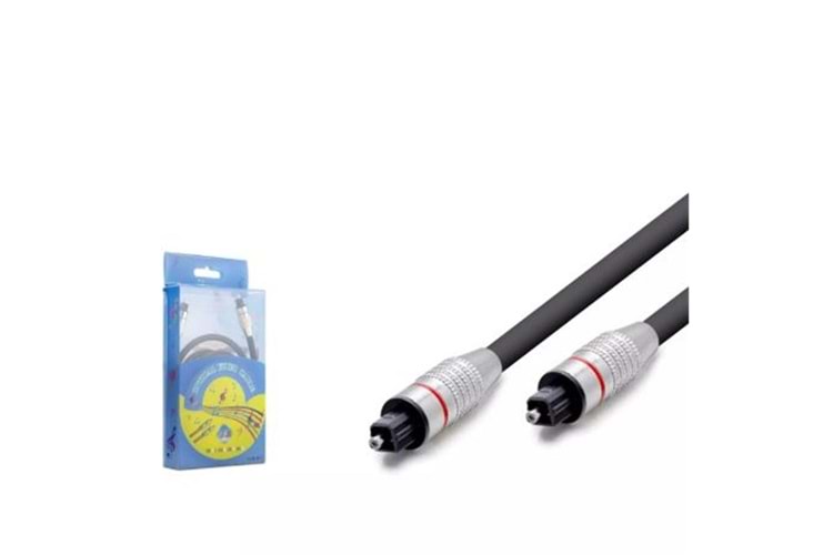 HADRON HDX7758 FIBER OPTICAL KABLO PVC 1.5M SİYAH
