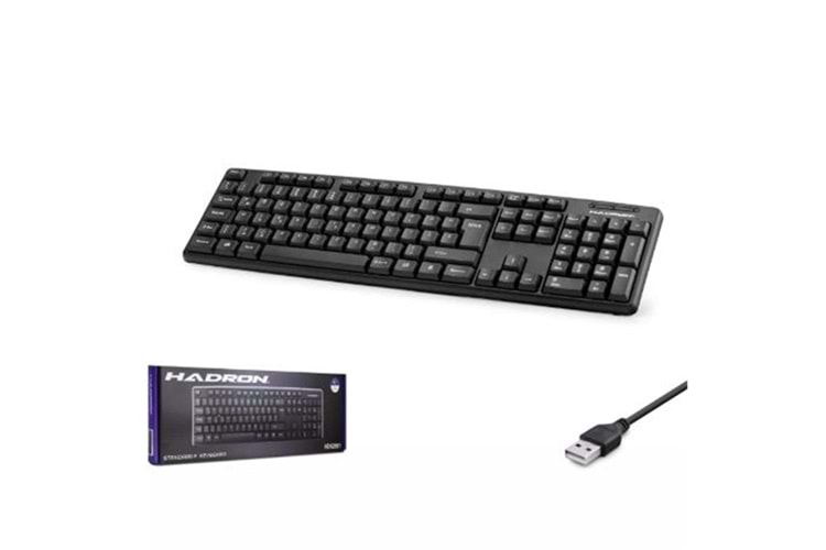 HADRON HDX2601 KABLOLU STANDART KLAVYE F SİYAH