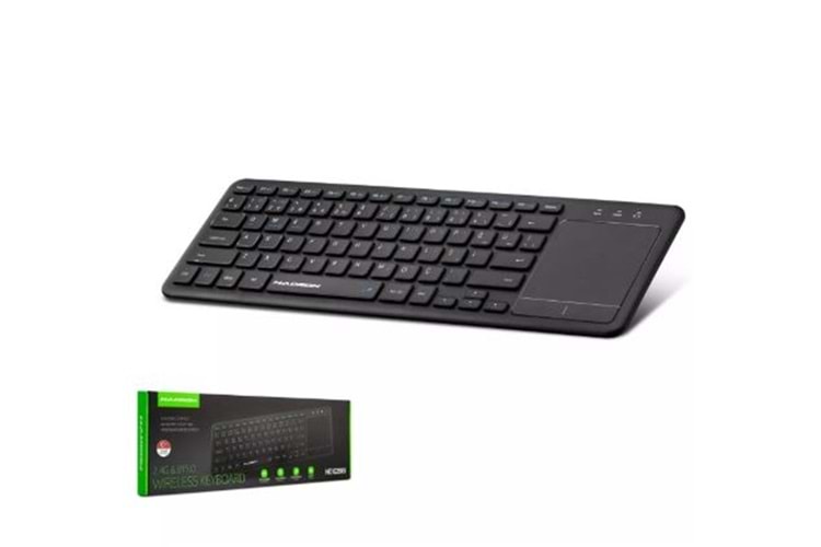HADRON HDX2505 BLUETOOTH + WIRELESS KLAVYE + TOUCH PAD Q SİYAH