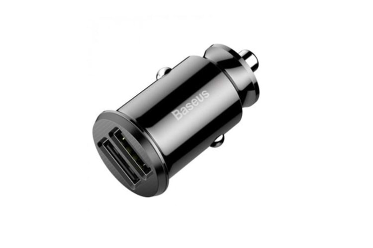 BASEUS CCALL-ML01 Grain Araç İçi Şarj Cihazı Siyah (2-USB 5V 3,1AMPER)