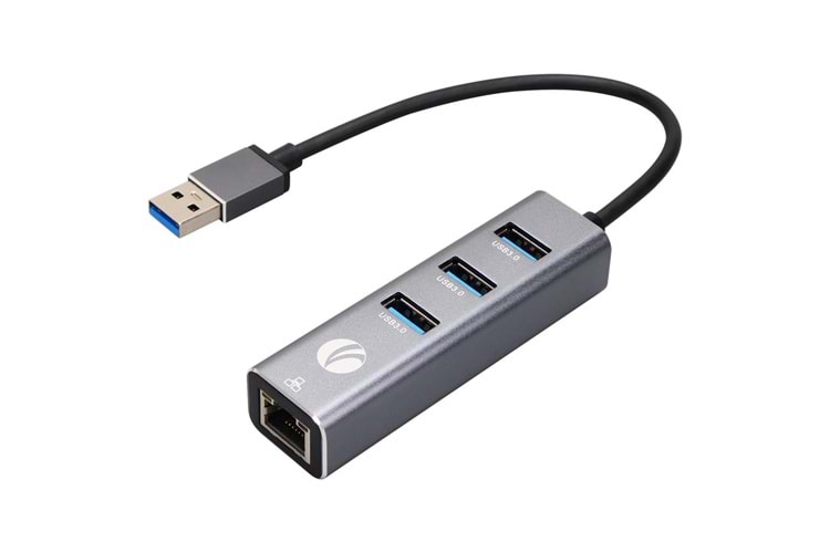 Vcom DH312B Usb 3.0 To USB3.0-3+RJ45 Çoklayıcı