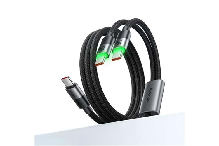 MCDODO CA-6740 2-in-1 KABLO 100 W TYPE-C TYPE-C+TYPE-C 1.5 M SİYAH KABLO