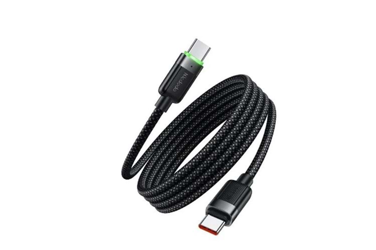 MCDODO CA-2000 60W USB-C TO USB-C MANYETİK SARILABİLİR KABLO - 1.2 M SİYAH