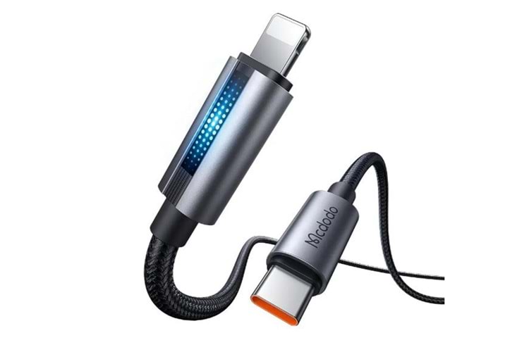 MCDODO CA-5710 PD 36W TYPE-C TO LİGHTNİNG HIZLI ŞARJ KABLOSU 1.2M - SİYAH