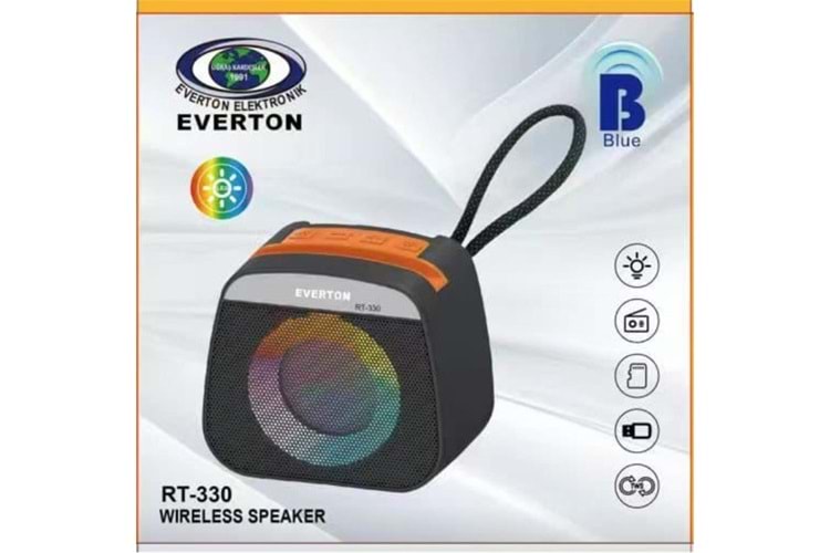 Everton Rt-330 Bluetooth Usb-Tf-Aux Şarjlı Ses Bombası