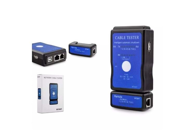 Hadron Hdx6512 Kablo Test Cihazı Rj11 + Rj45 + Rj12 + Usb