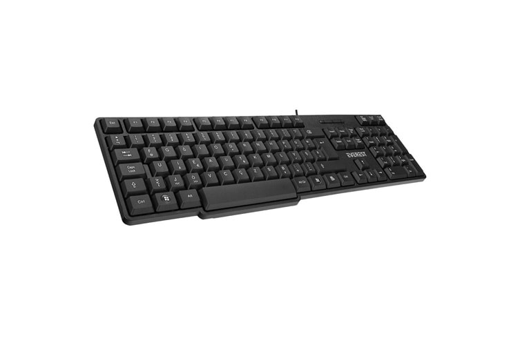 Everest KB-517UF Siyah USB F 2mt Kablo Uzunluğu Standart Klavye
