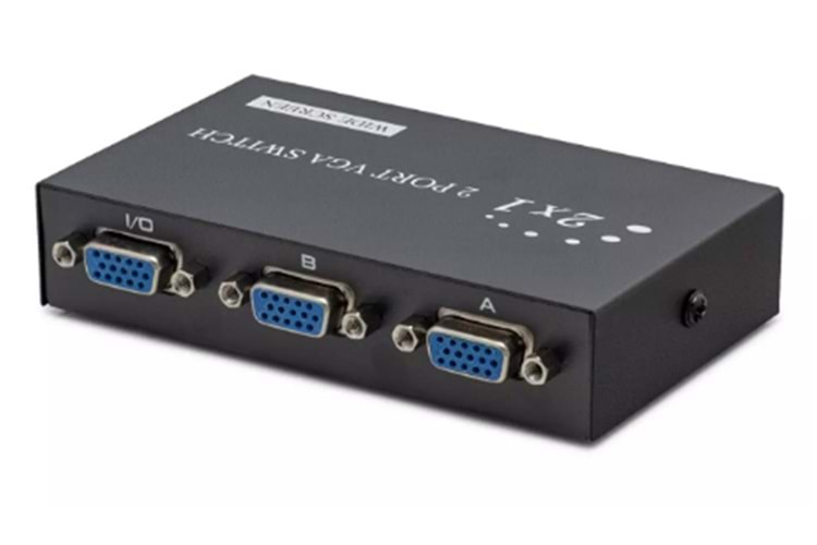 Hadron Hdx1280 2 Port Vga Switch 54Mhz 2Giriş 1Çıkış Butonlu Geçiş